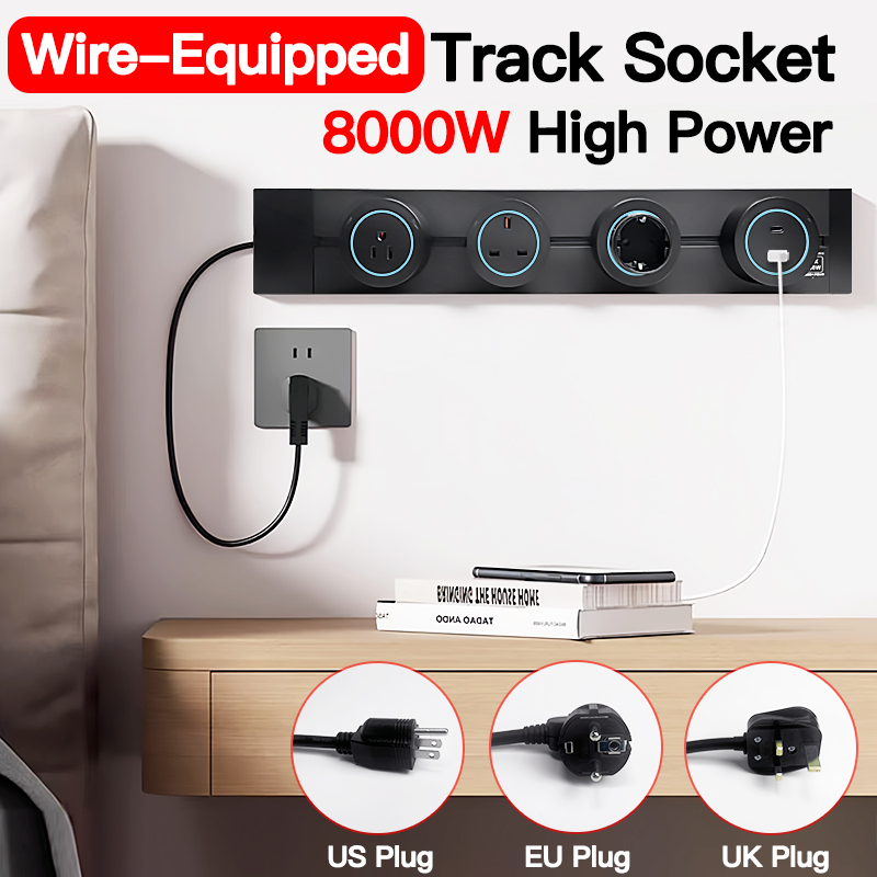 Home Office Of Uk - 8000W High Power Track Socket with