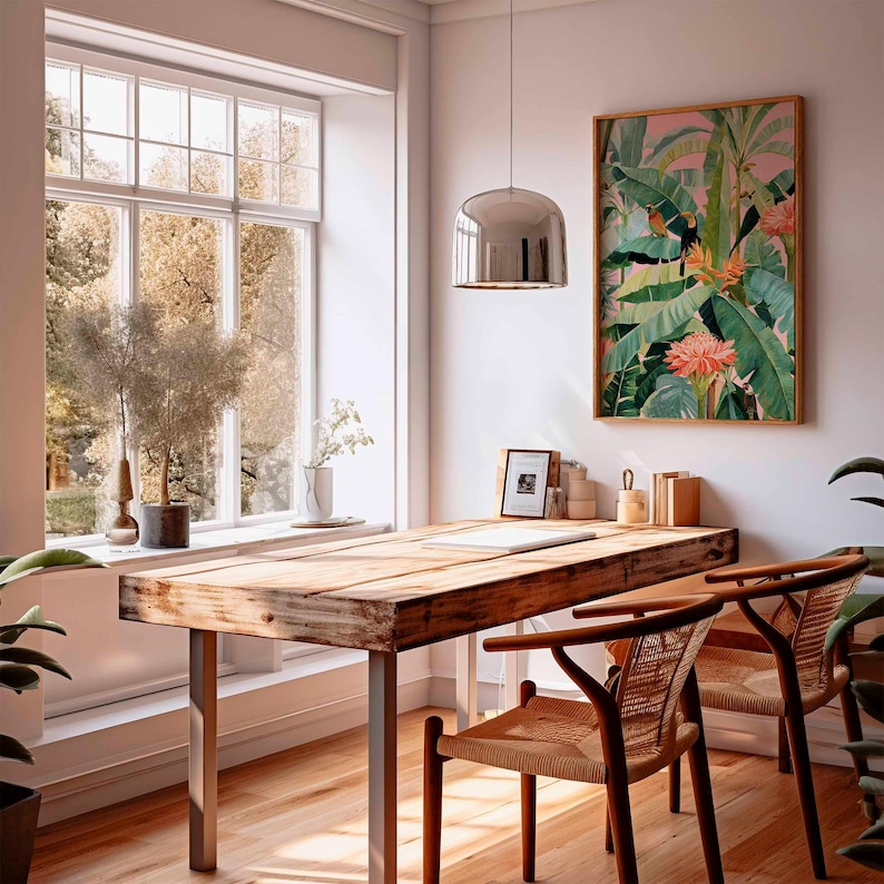 1pc Retro Tropical Canvas Post - Home Office Youtube recension och pris