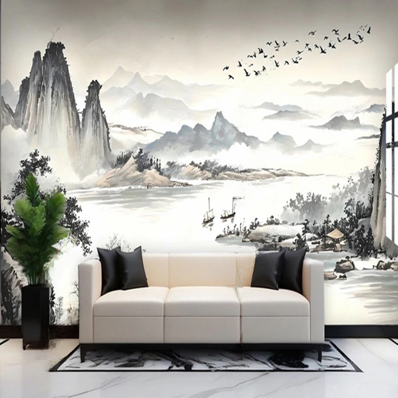 Custom Wallpaper New Chinese S - Home Office Background recension och pris