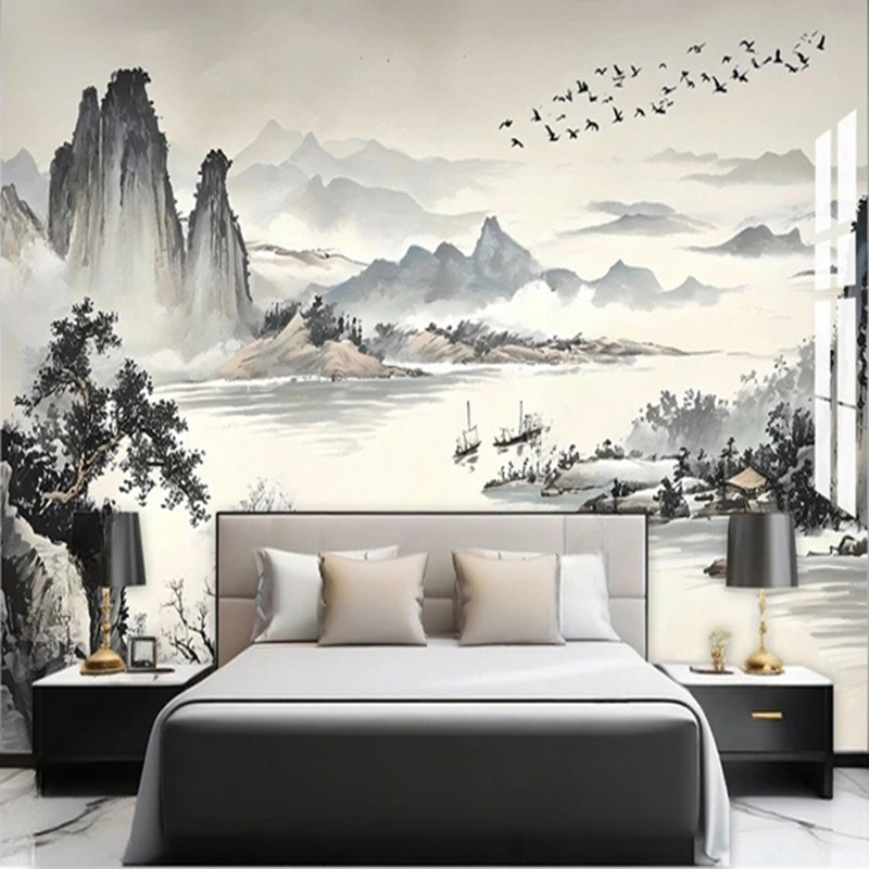 Custom Wallpaper New Chinese S - Home Office Background recension och pris