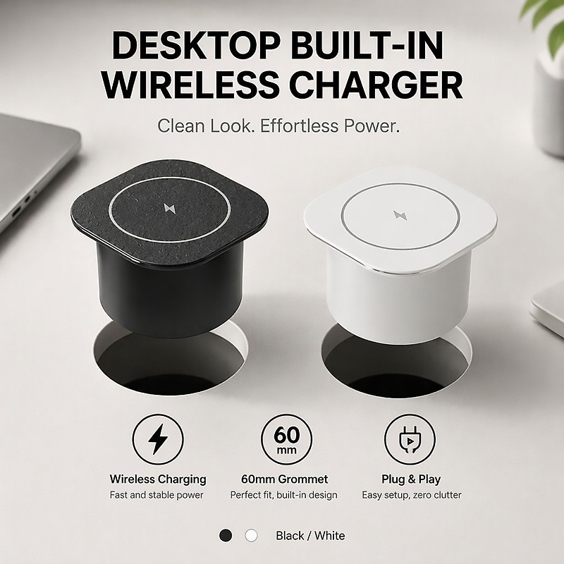 15W Built-in Wireless Charger  - Home Office Of Uk recension och pris