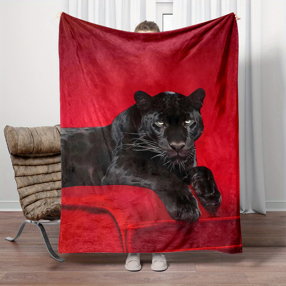 Red background black panther a - Home Office Background recension och pris