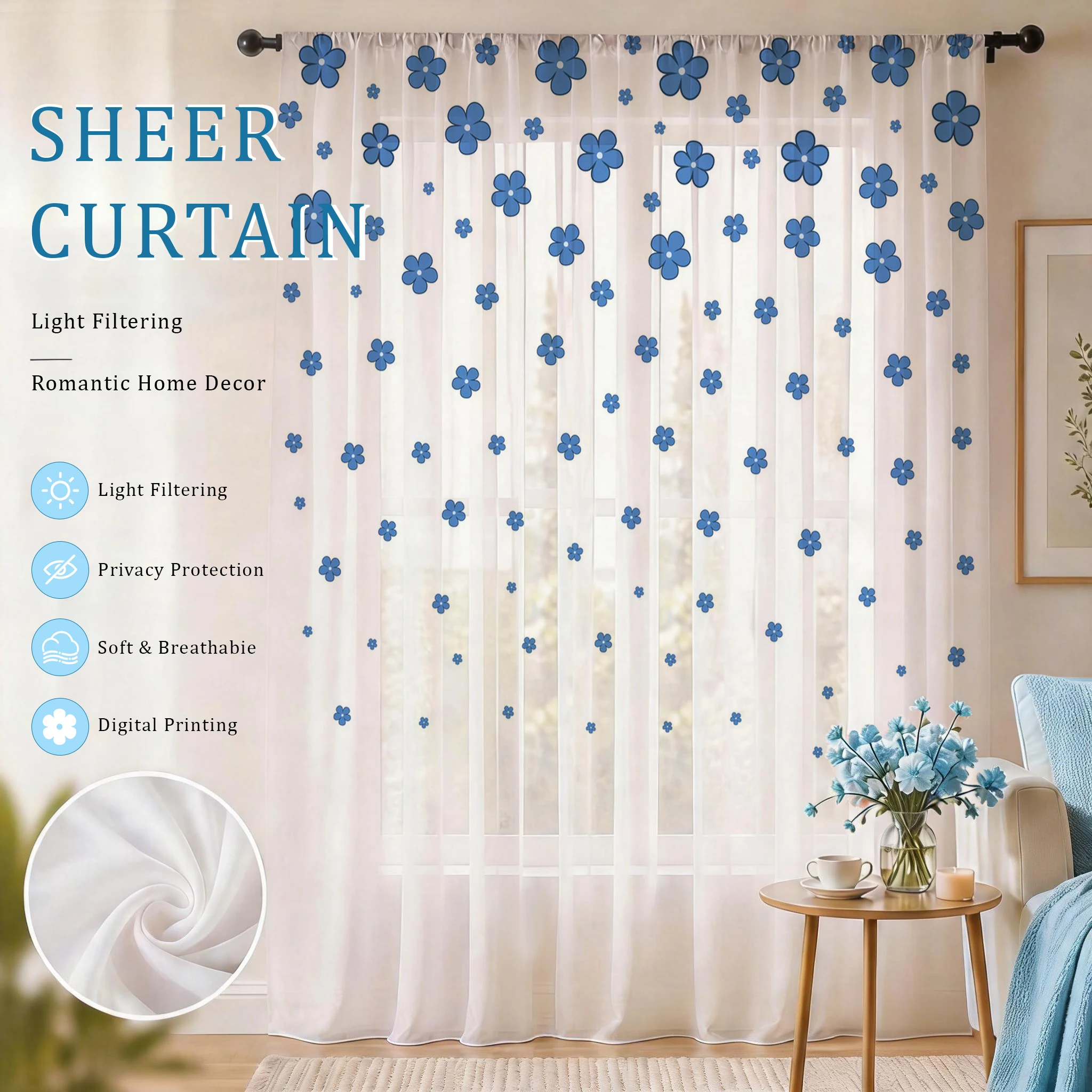Light blue Modern Gradient She - Home Office Youtube recension och pris