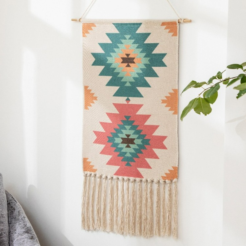 Bohemian Macrame Woven Wall Ha - Home Office Background recension och pris