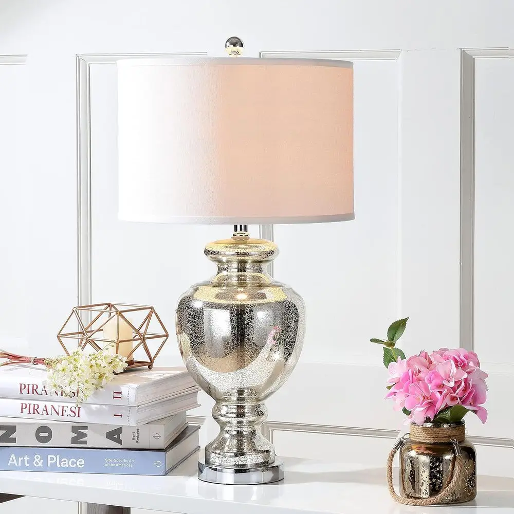 Mercury Silver Crackle Glass 2 - Home Office Room recension och pris