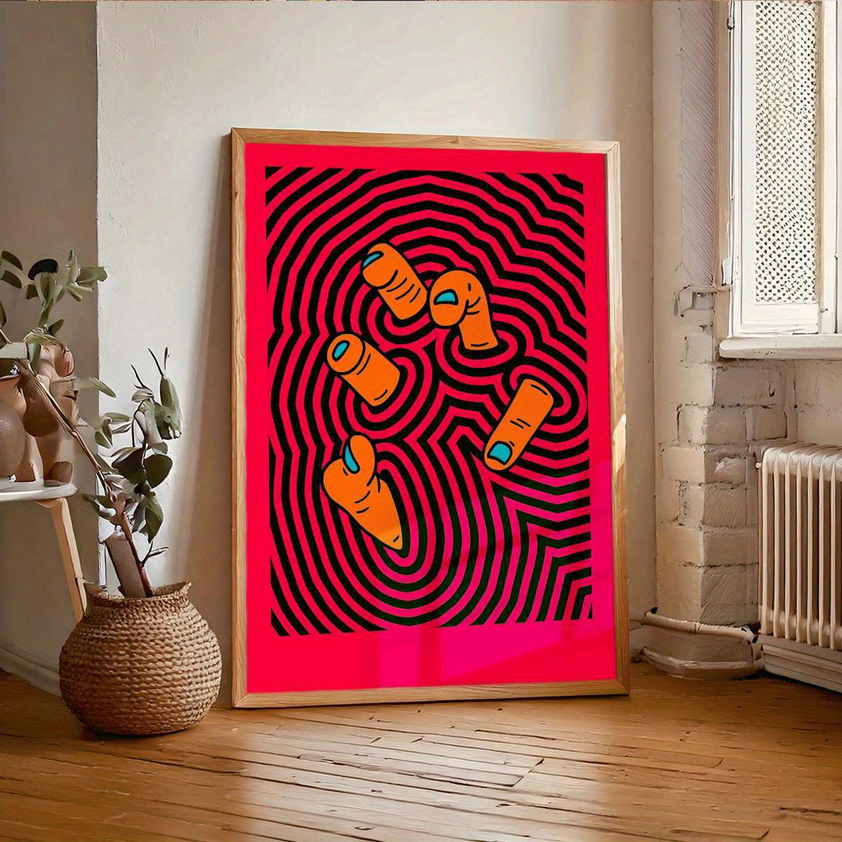 Modern Abstract Finger Art Pos - Home Office Youtube recension och pris