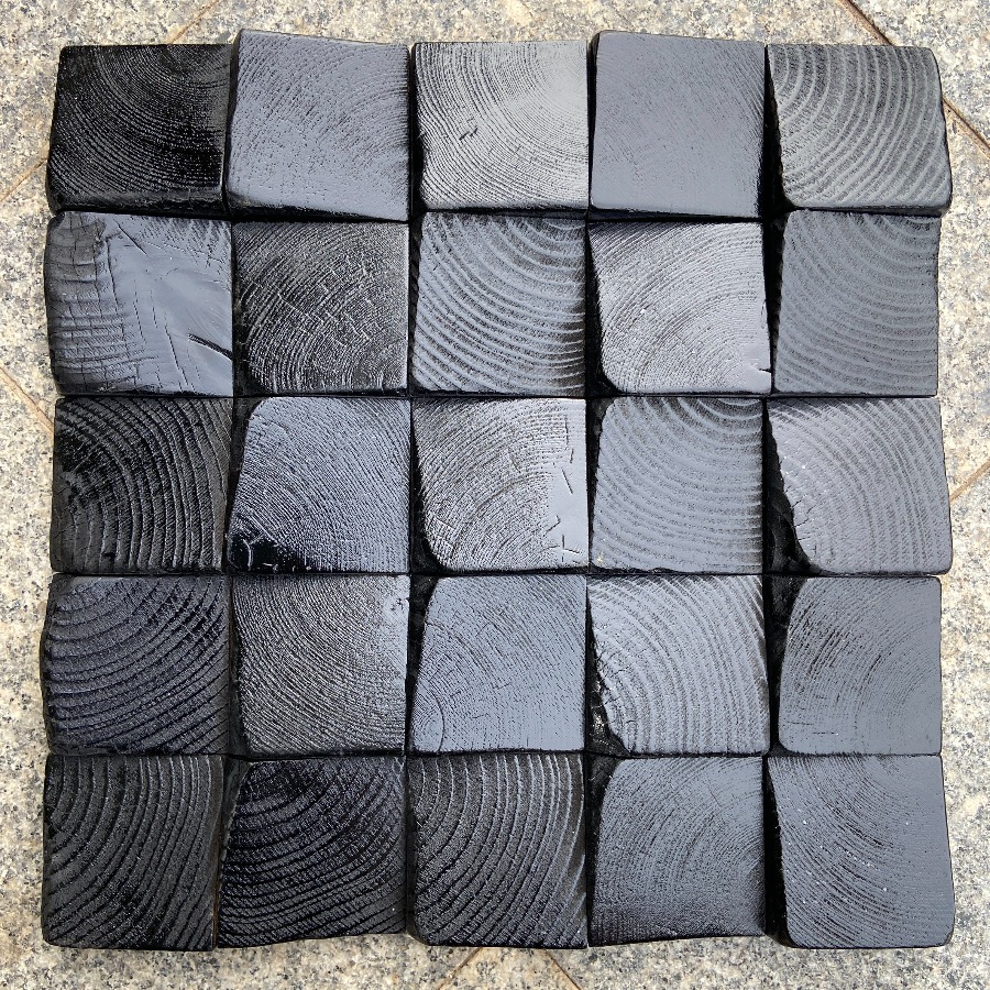 Natural Solid Wood 3D Art Wall - Home Office Background recension och pris