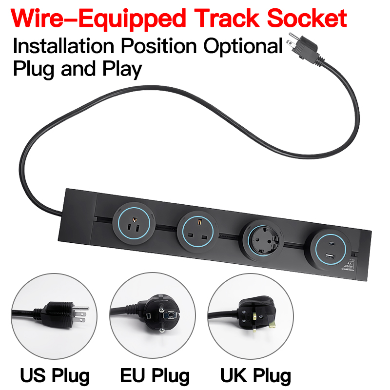 8000W High Power Track Socket  - Home Office Of Uk recension och pris