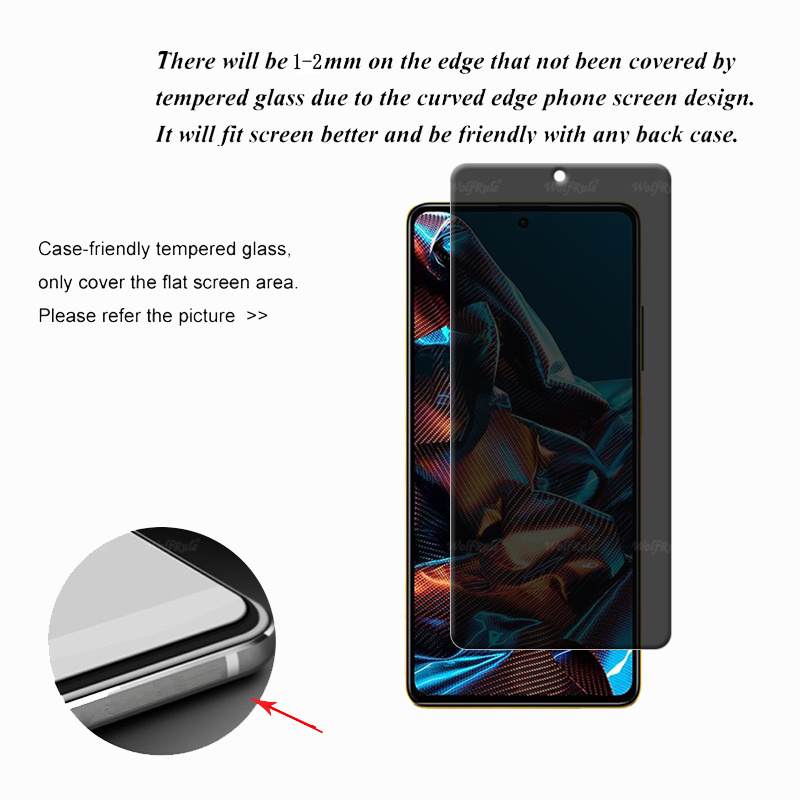 4Pcs For Poco X5 Pro Glass Xia - Monitor Privacy Screen recension och pris