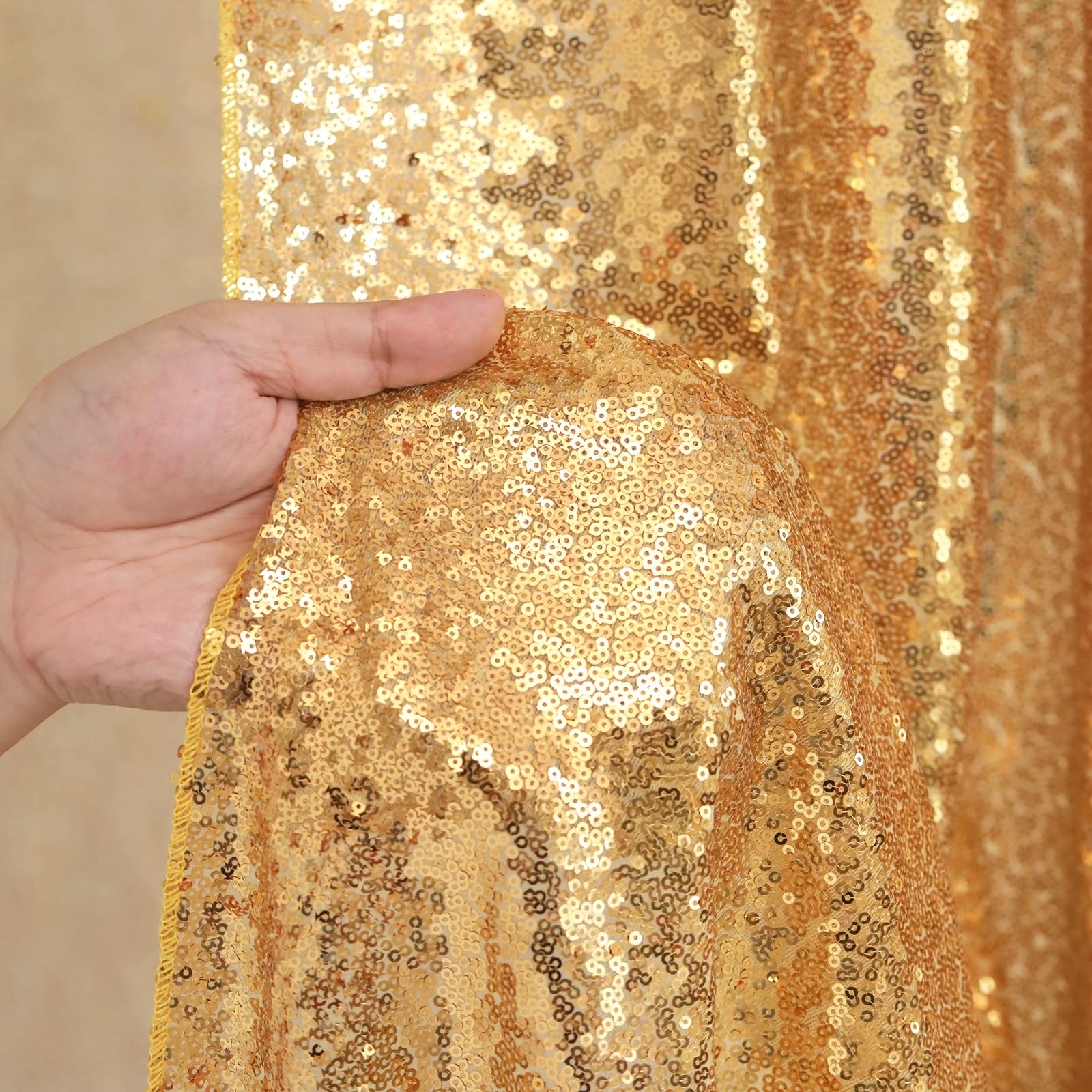 2PCS Gold Sequin Party Backdro - Home Office Background recension och pris