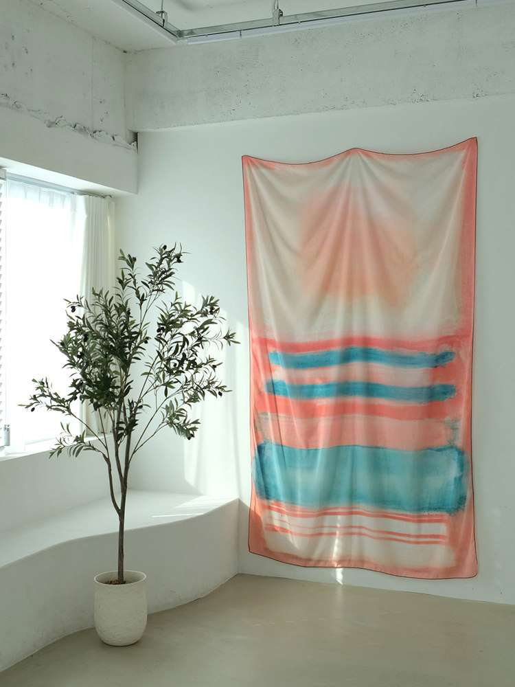 Chiffon Pink Seaside Pattern T - Home Office Background recension och pris