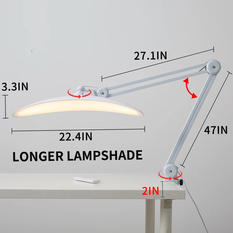 48w Nail Desk Lamp with Clip,2 - Home Office Of Uk recension och pris