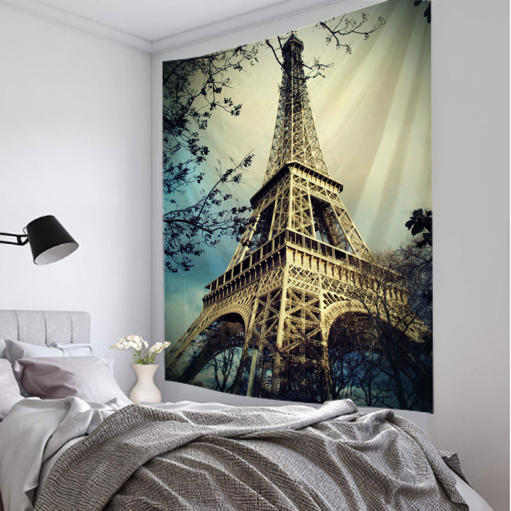 Paris Tower Tapestry, Retro La - Home Office Background recension och pris