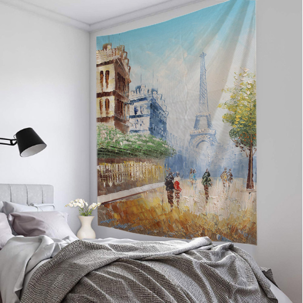 Paris Tower Tapestry, Retro La - Home Office Background recension och pris