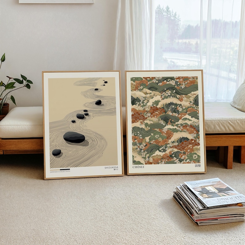 2pcs Japandi Zen Canvas Wall A - Home Office Youtube recension och pris