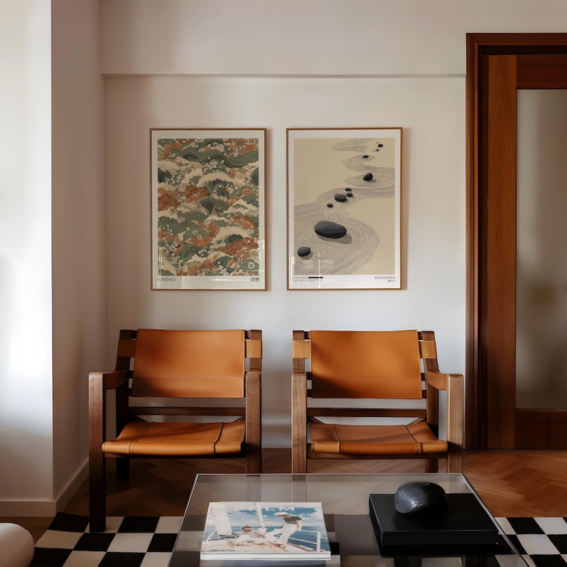 2pcs Japandi Zen Canvas Wall A - Home Office Youtube recension och pris