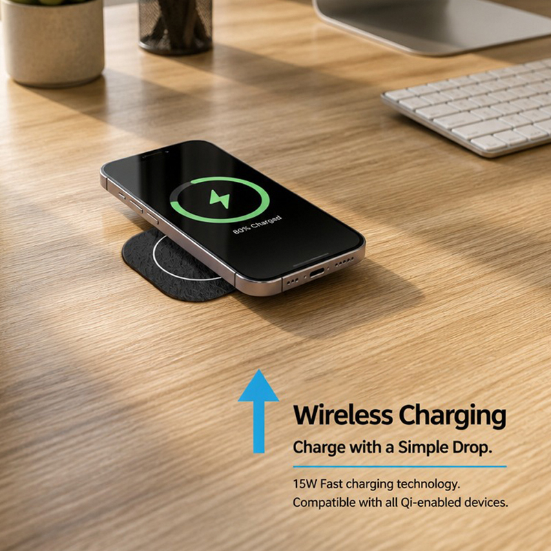 15W Built-in Wireless Charger  - Home Office Of Uk recension och pris