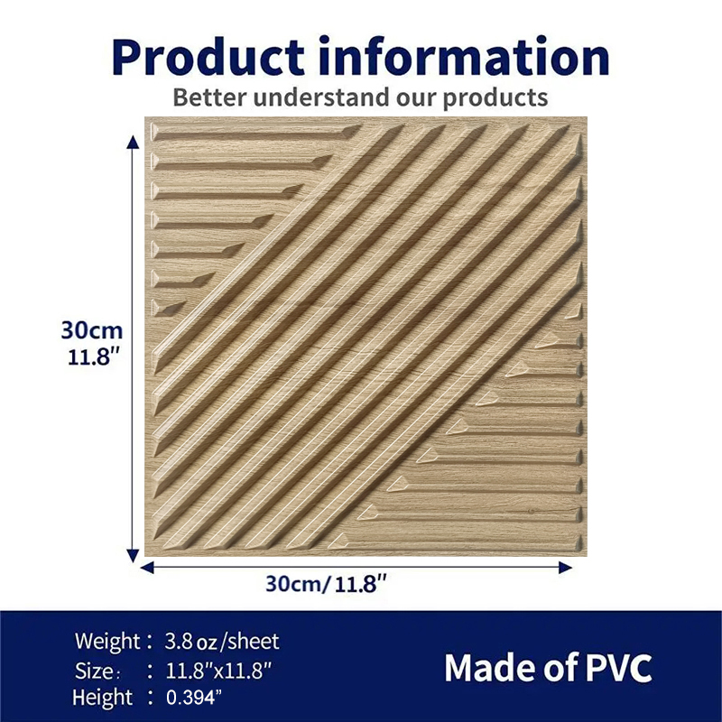 12 Pcs  3D Wall Panel 30x30cm  - Home Office Background recension och pris