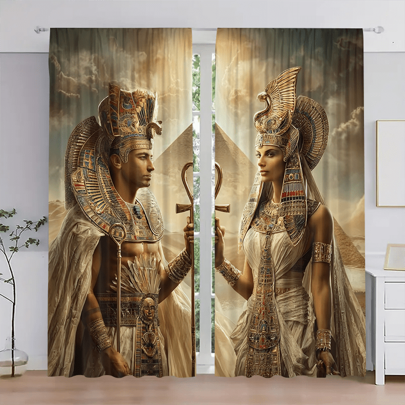 King and Queen of Egypt Curtai - Home Office Background recension och pris