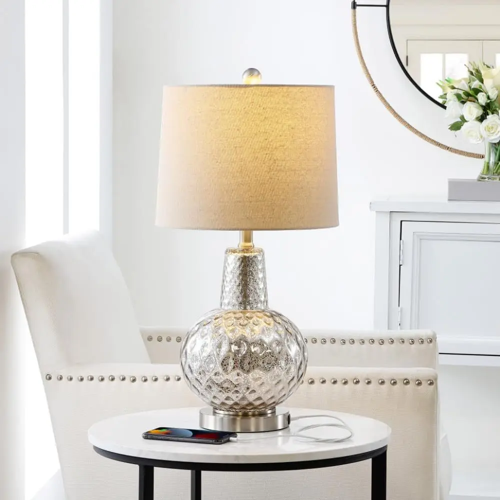 24-inch Silver/Ivory Shade LED - Home Office Room recension och pris