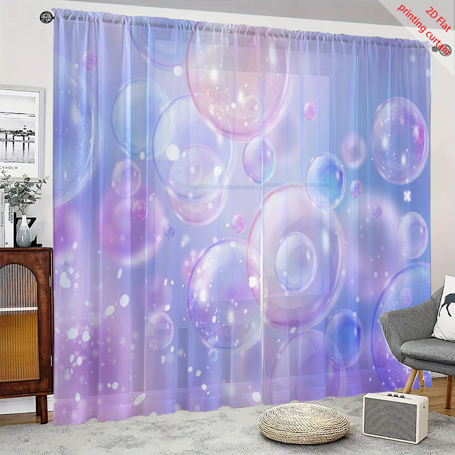 Dreamy bubble printed gauze cu - Home Office Youtube recension och pris